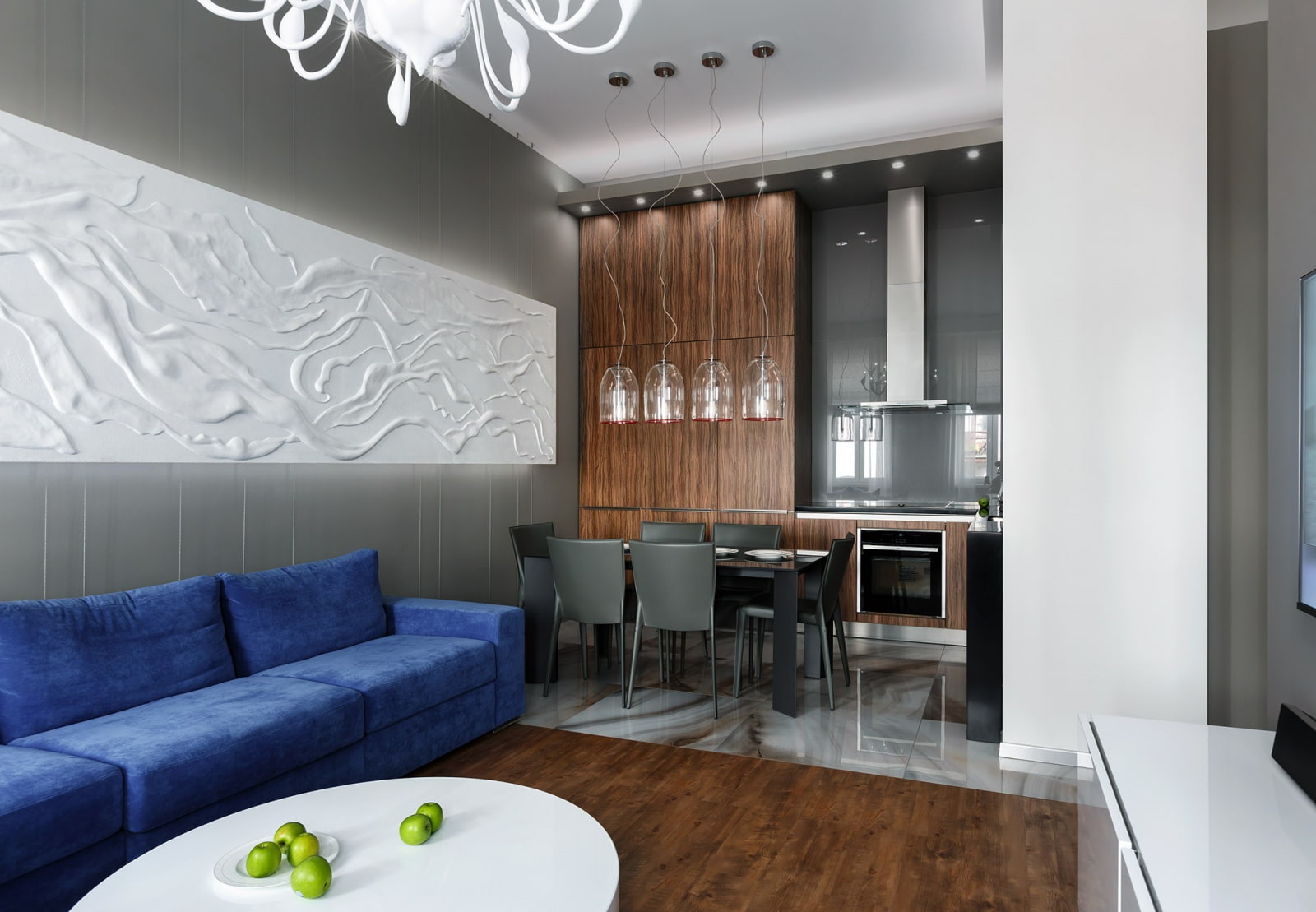 cuisine 15 m² avec canapé photo intérieur