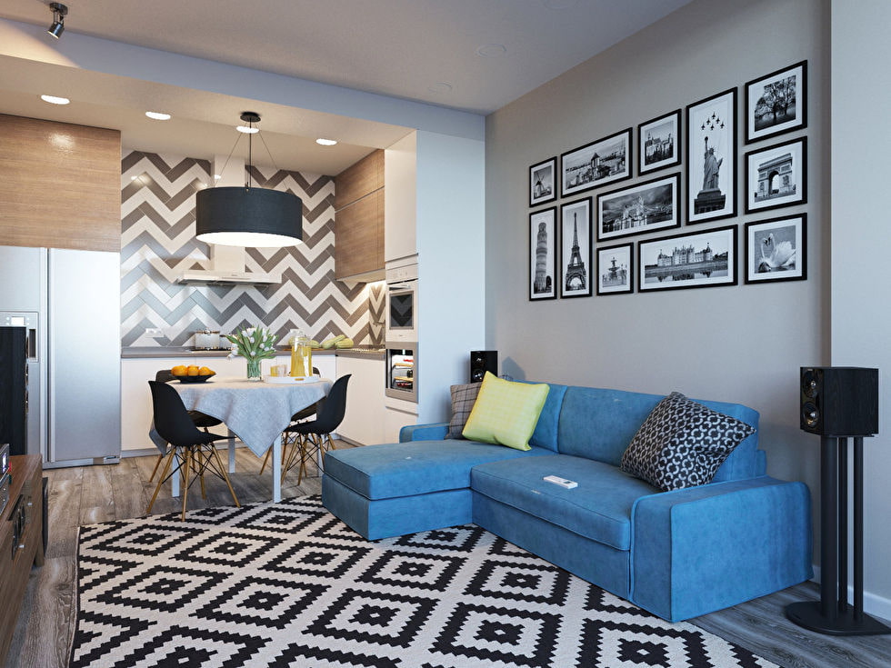 cuisine 15 m² avec canapé idées d'intérieur
