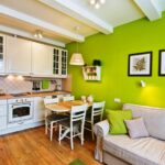 cuisine 15 mètres carrés avec un canapé types de décoration