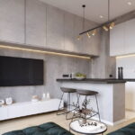 cuisine 15 m² avec un canapé idées déco
