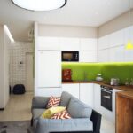 cuisine 15 mètres carrés avec un canapé idées de design