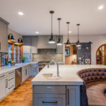 cuisine 15 m² avec un canapé photo vues