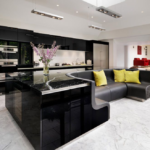 cuisine 15 m² avec canapé idées vues