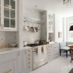 cuisine 15 m² avec un canapé photo déco