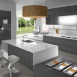ensemble de cuisine gris