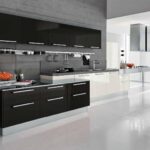 ensemble de cuisine noir