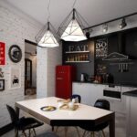 ensemble de cuisine au design loft