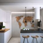 set de cuisine avec îlot pour une petite cuisine