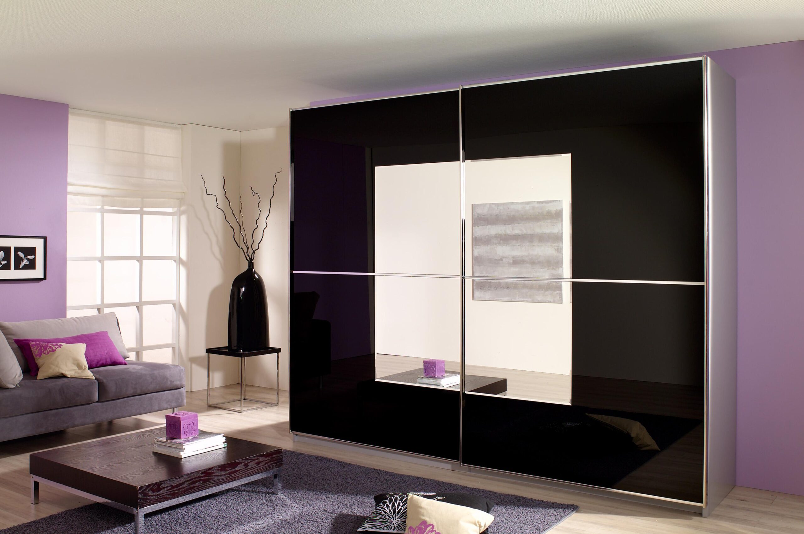 armoire carrée dans le salon