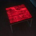 table lumineuse carrée