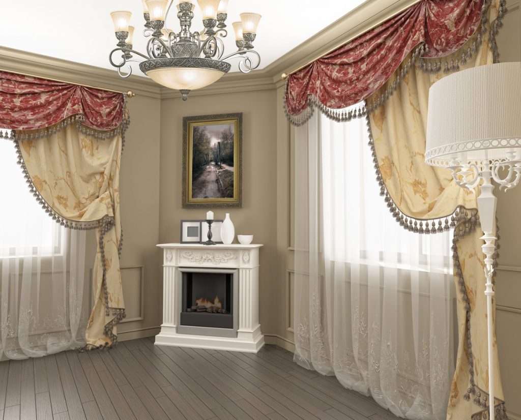 lambrequin pour rideaux photo