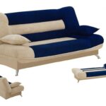folding sofa blue