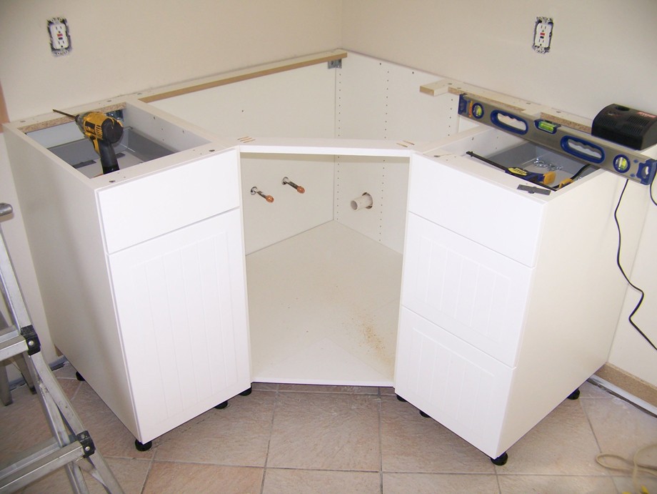 module dans la cuisine dans le coin