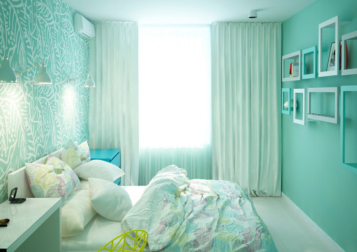 palette of mint shades