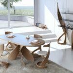 table ovale en bois