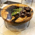table ronde en bois