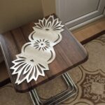 pochoir sur la table