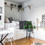 niche pour un décor photo de lit