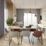 table à manger à l'intérieur du salon
