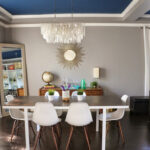 table à manger dans la décoration du salon