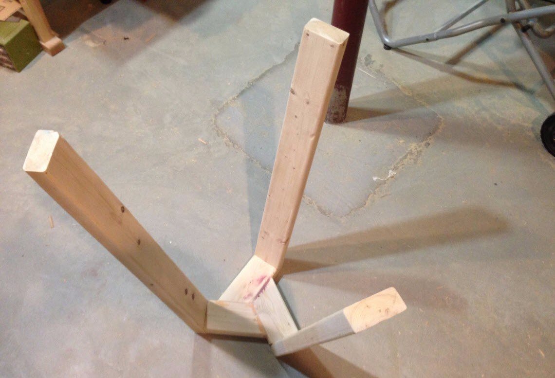 traitement du bois pour les jambes
