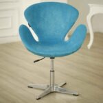 blue armchair