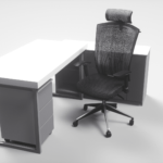 armchair with mesh