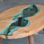 table lumineuse ovale