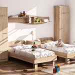 étagère dans la vague de la chambre