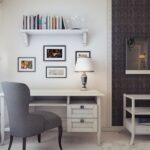 étagère au dessus du bureau