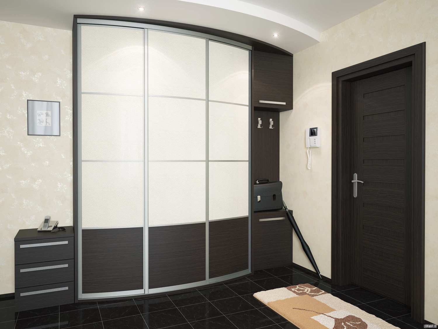 armoire semi-encastrée