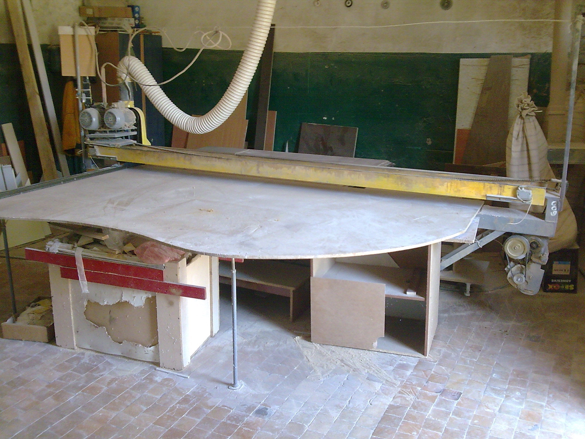 table de coupe de tissu