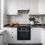 canto da cozinha preto e branco