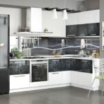 cozinha com inserções pretas