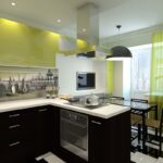 layout de cozinha peninsular