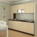 layout linear da cozinha