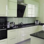 cozinha preto e branco