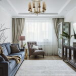sala com tapete branco