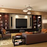 sala com suite marrom