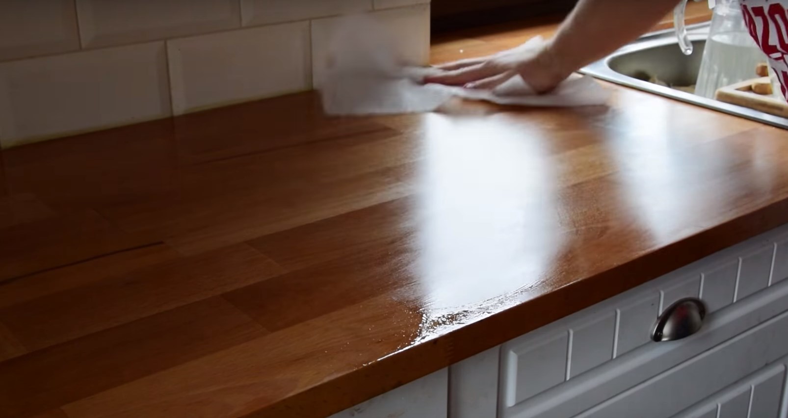 rénovation de plateau de table en bois