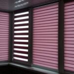 idee per interni di tende a rullo zebra