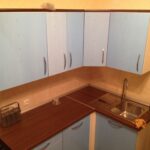 terminando o trabalho na cozinha