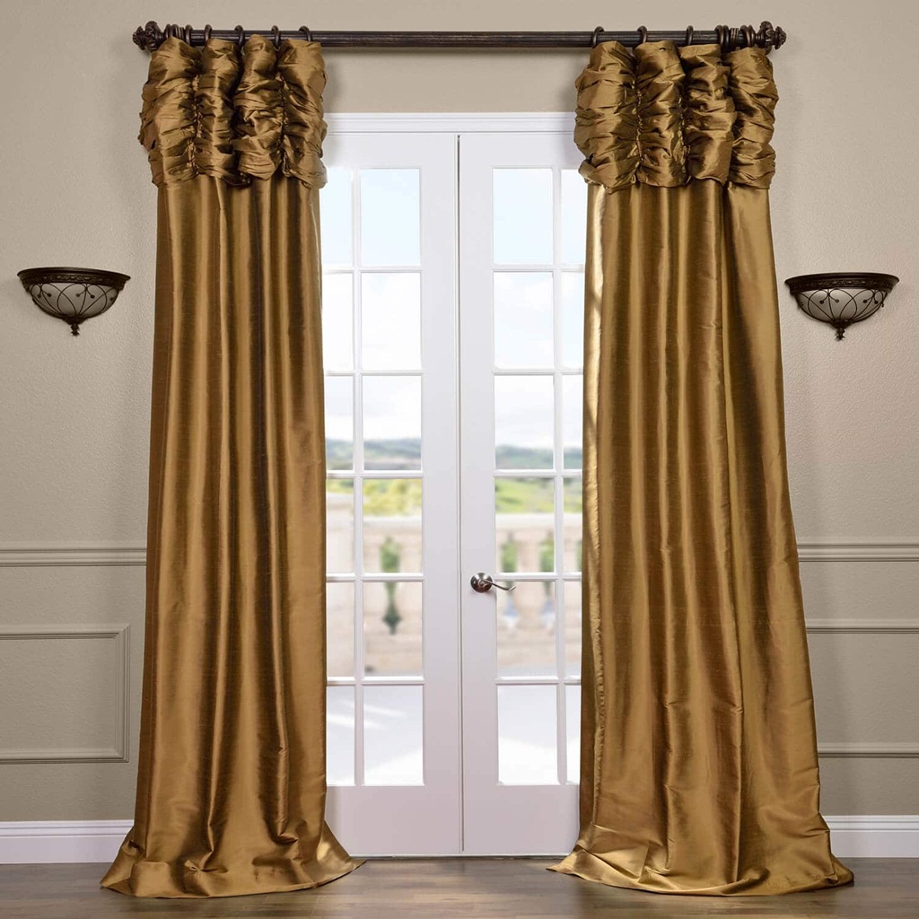 rideaux viennois en soie