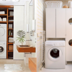 Kleiderschrank über Waschmaschinen-Design
