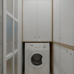 Kleiderschrank über den Waschmaschinen Ideen Optionen