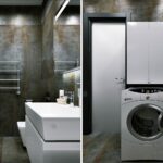 Kleiderschrank über Waschmaschinen-Design-Ideen