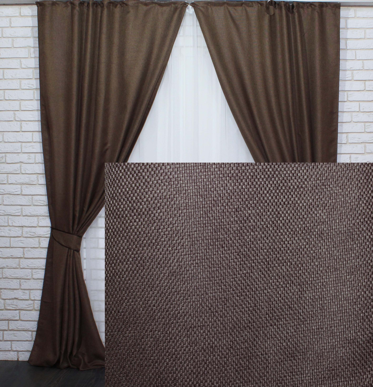 Cortinas marrons