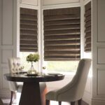 cortinas de rolo marrons