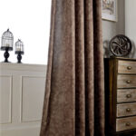 cortinas marrons padrões