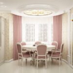 rideaux pour baie vitrée rose